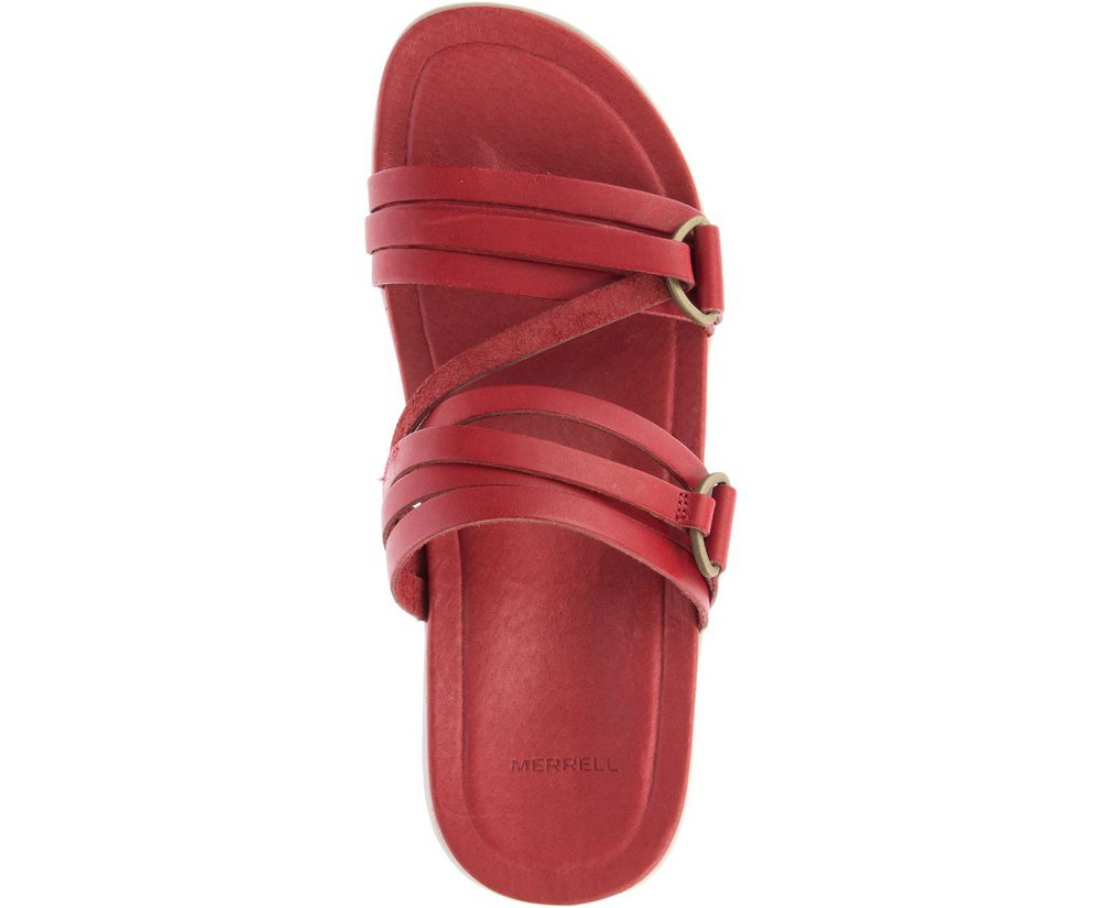 Sandalias Mujer - Merrell Kalari Shaw Slide - Rojas - ULIE-20417